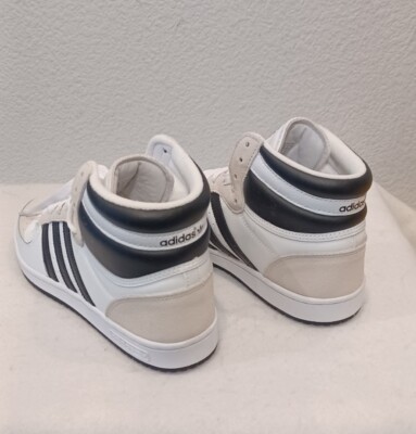 New Men's Adidas Top Ten RB Hi 3-Stripe Shoes~White/Black New Men's Adidas Top Ten RB Hi 3-Stripe Shoes~White/Black