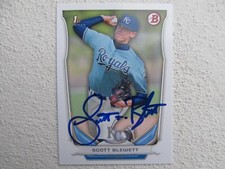 Royals Scott Blewett Signed Autographed 2014 1st Bowman Mint