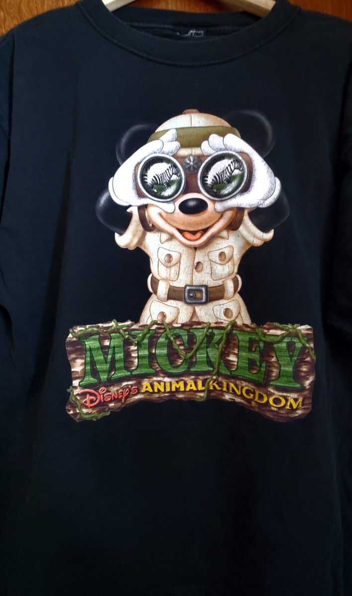 90s Vintage Disney ANIMAL KINGDOM Mickey W/ Binoculars Safari - Main Image