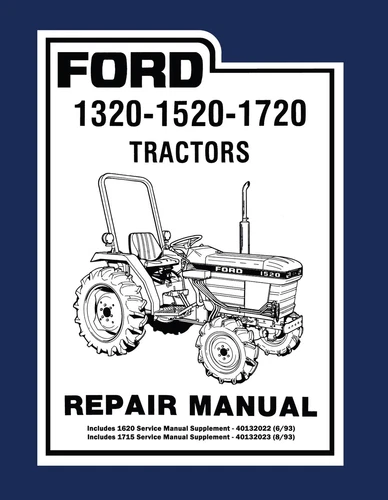 Ford Tractor 1320 1520 1620 1720 Repair Manual