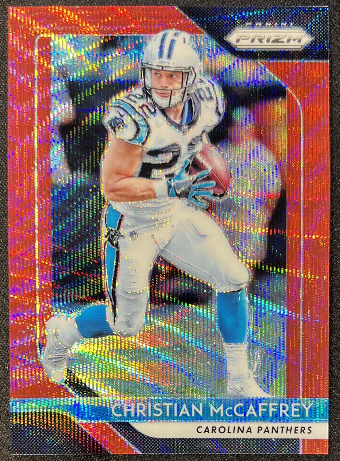 2018 Prizm Christian Mccaffrey Red Wave 134/149