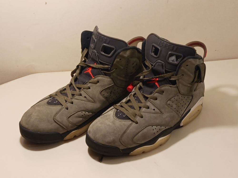 Nike Air Jordan 6 Retro Travis Scott Olive Size 13 CN1084-200 Khaki Green No Box