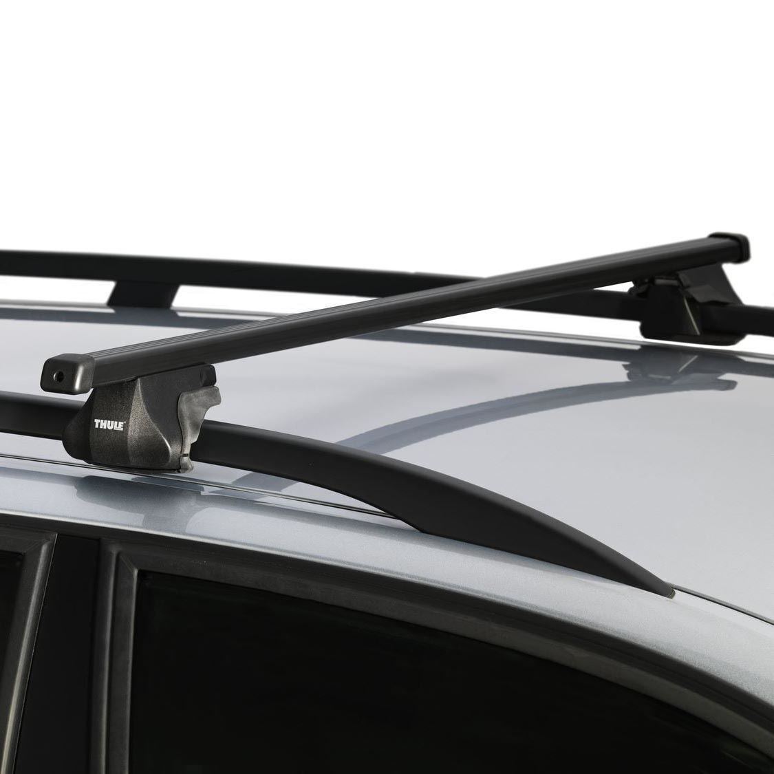 Thule SmartRack XT Roof Bars Black fits Fiat Panda 1983-2002 3-dr
