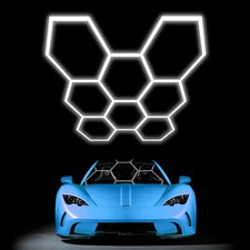 Car Detailing Led Shop Light Honeycomb Hexagon For Workshop Garage Warehouse Gym
