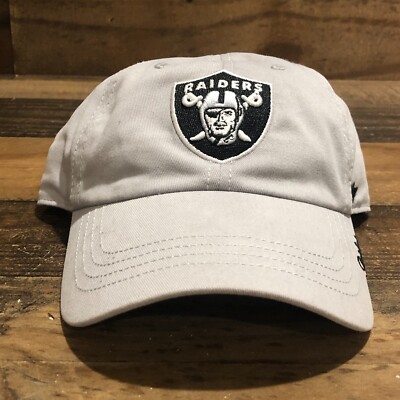Las Vegas Raiders Hat Strapback Dad Cap Womens Gray NFL