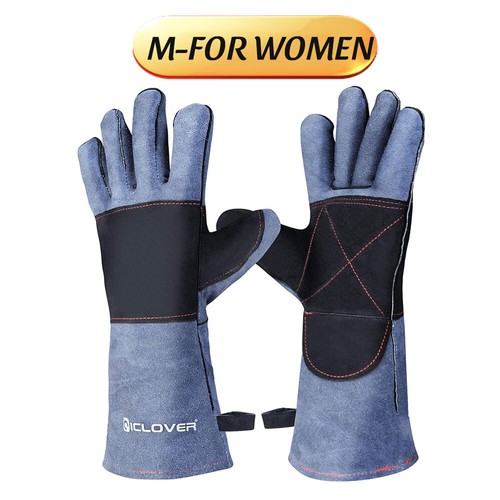 47" Snake Tongs Catcher & Leather Bite Proof Gloves Animal Handling Protector - Picture 2 of 24