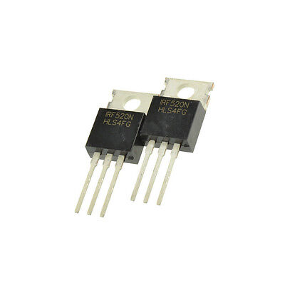 20pcs Power N Mosfet IRF520 IR Transistor TO-220 Provide Tracking Number