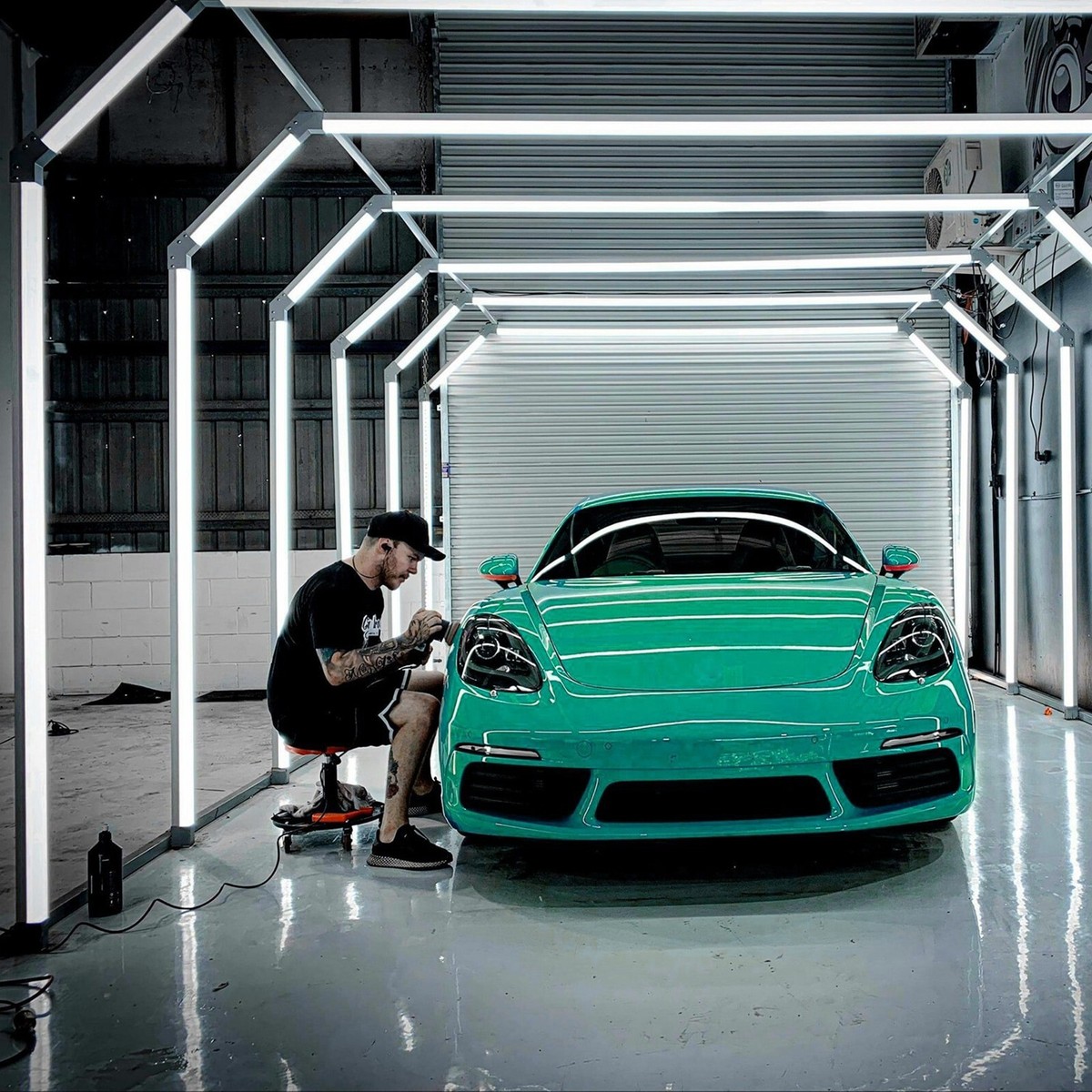 LED Tunnel Lighting Car Detailing Tunnel Light 6500K for Garage