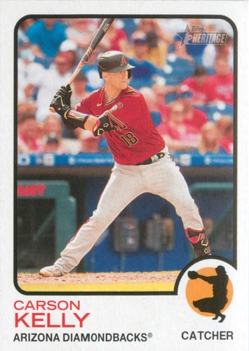 Carson Kelly 2022 Topps Heritage Baseball Card #109 Arizona ...