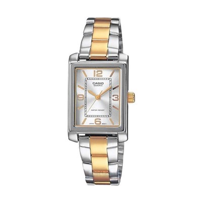 Casio LTP-1234PSG-7AEG Women's Two-Tone Stainless Steel Watch   Silver Dial