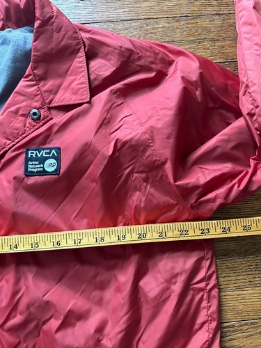 RVCA Mens Sz L Artist Network Program Rain Jacket Windbreaker Lightweight Nature - Picture 4 of 10