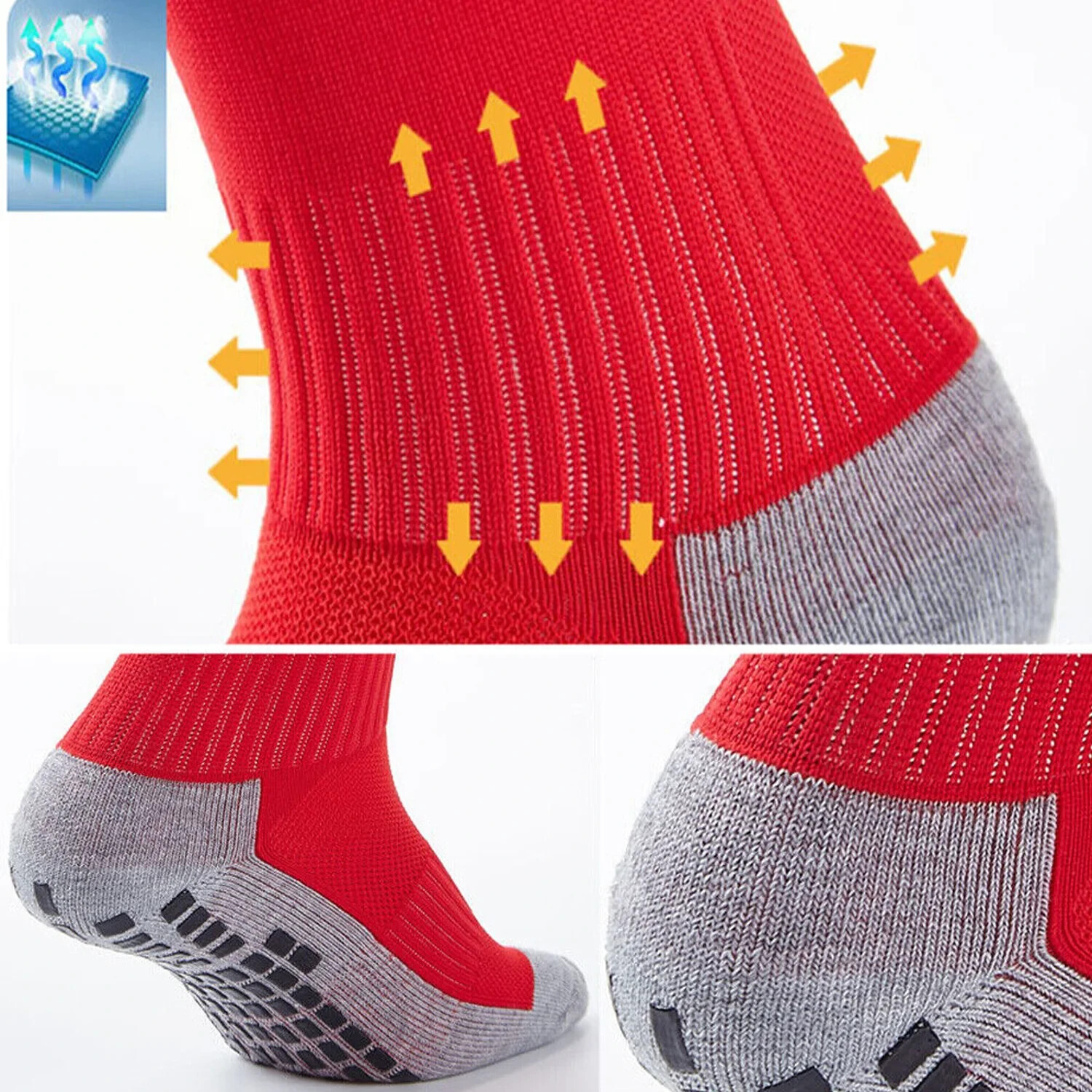 AntiSlip Sports Socks Skid Hospital Soccer Basketball Football Grip Dots Train eBay