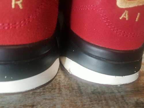 Nike AIR ODYSSEY Gym Red/Team Red/Metallic Gold 652989-602 Men's Size 12 - Picture 6 of 12