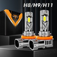 AUXBEAM H11 LED Headlight Bulbs Low Beam 6500K Super Bright Plug Play 1:1 Design