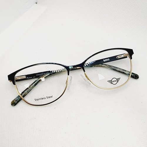 Mini Cooper 761005 Ladies Frame 40/TEA 52-15-135 Stainless Steel Teal Gold - Picture 12 of 23