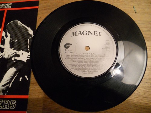 THE HEADBANGERS STATUS ROCK (STATUS QUO) / HEADBANG BOOGIE 1981 MAGNET RECORDS** - Picture 2 of 3
