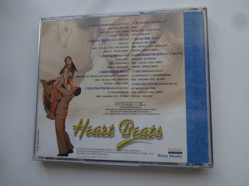 HEART BEATS ~ 10 LOVE SONGS ~ Bollywood soundtrack compilation Hindi CD ~ 1999 - Imagen 2 de 3