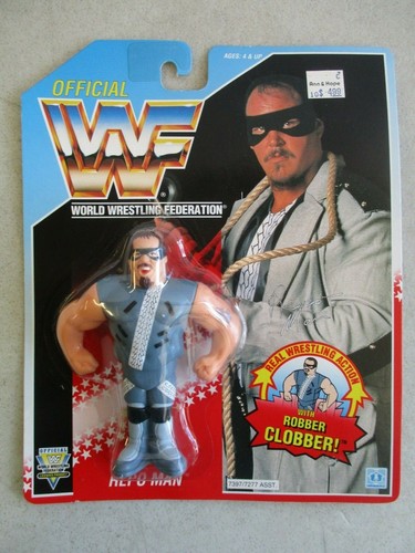 SEALED MOC VINTAGE 1992 WWF REPO MAN ROBBER CLOBBE...