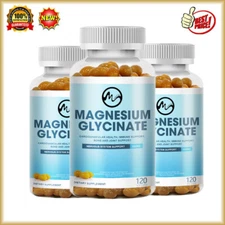 3x500mg Magnesium Glycinate High Absorption,Improved Sleep,Stress&Anxiety Relief
