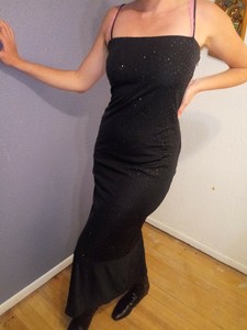 black bedazzled dress