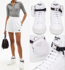 PRADA Sneakers Wheel Zipped Pouch Bag High-top Schuhe Trainers 40