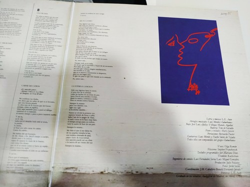 Luis Eduardo Aute Cuerpo A Cuerpo 1984 Ariola - LP Vinyle 12" Très bon état/très bon état - Photo 7 sur 7