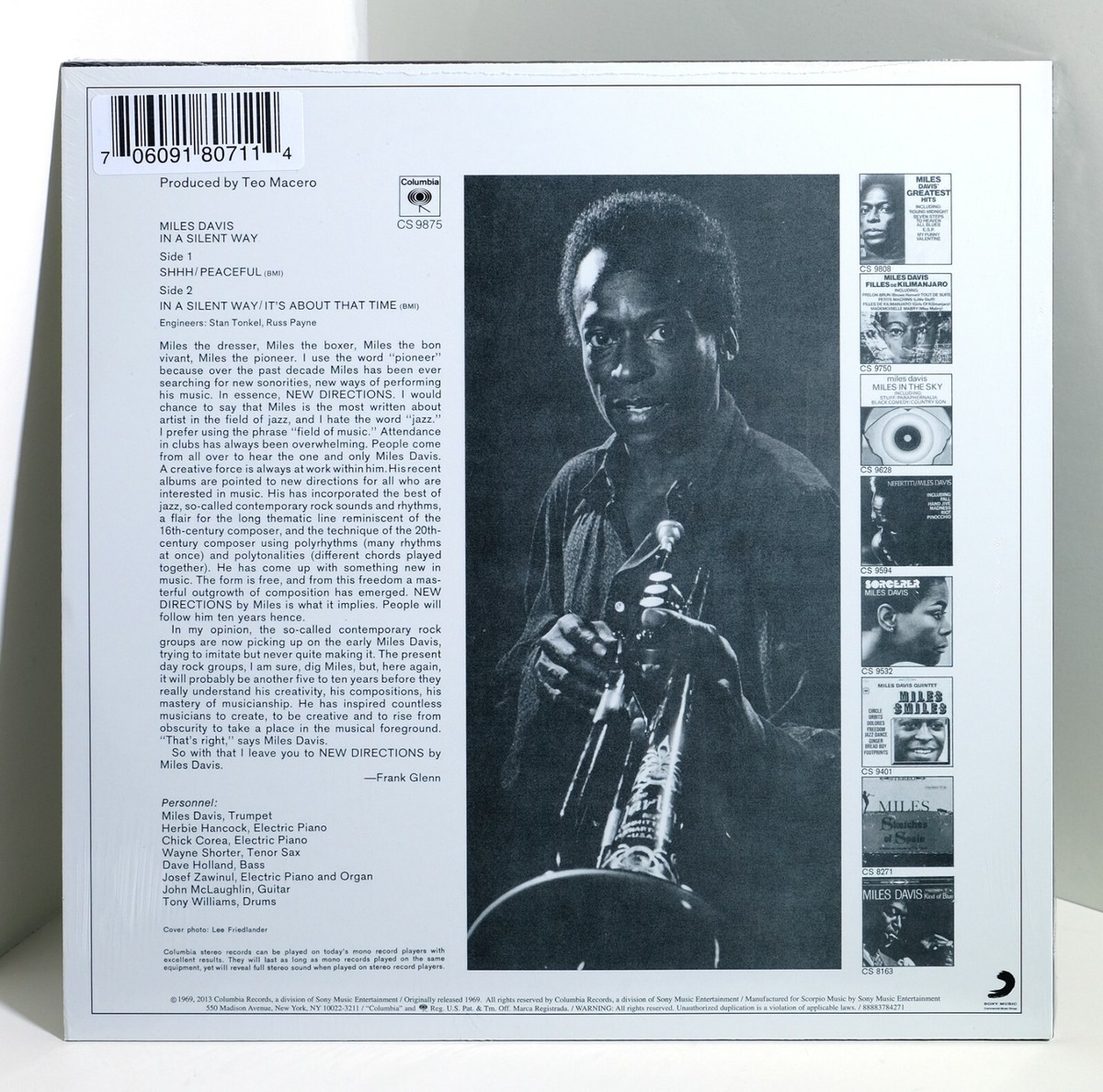 欧LP Miles Davis In A Silent Way (-180g) MOVLP028 Music On Vinyl EU/Co /00270 Amazon.com: In A Silent Way: CDs & Vinyl