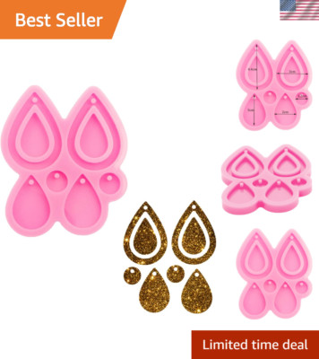 Durable Tear Drop Shape Silicone Mold for Custom Jewelry & Epoxy Resin Crafts