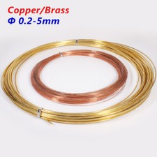 Round Soft Copper / Brass Wire Bare Solid 0.2-5mm Jewellery Craft Model Making