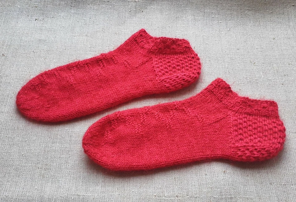 Ручной вязаные теплые и мягкие короткие носки здоровый рез идея подарка зимние аксессуары - Изображение 4 из 4