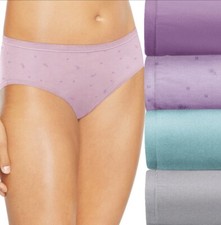 HANES 4 Pack Ultimate Comfortsoft Waist Stretch Hipster Panties NEW Size 5 Small