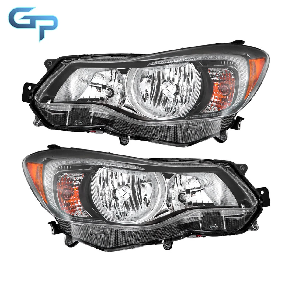 Black Headlight For 2012-2015 Subaru Impreza&2013-16 XV Crosstrek Halogen LH+RH - Image 4 of 4