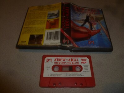 COMMODORE 64 PC VIDEO GAME VINTAGE CASSETTE TAPE JAMES BOND 007 A VIEW TO A KILL