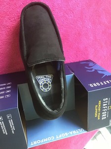 stafford memory foam slippers