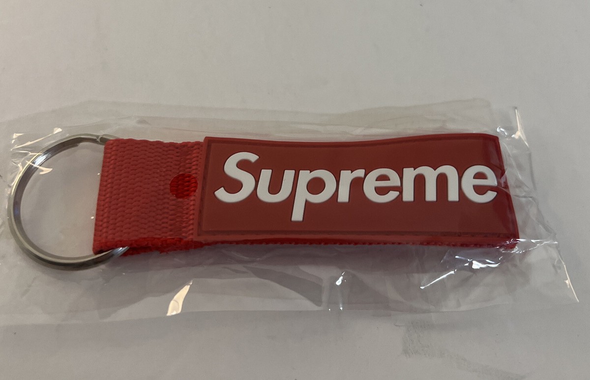 SUPREME WEBBING KEYCHAIN RED SS23 WEEK (BRAND NEW) (100% AUTHENTIC) eBay