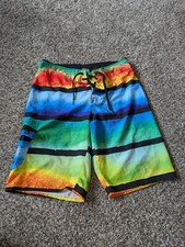 Men's Board Shorts Swims Trunks By Hang Ten Multicolor Tropical Size 32