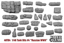 1/48  48TB4 Russian WWII Tank Bits - Value Gear Resin Stowage (30 Pieces)