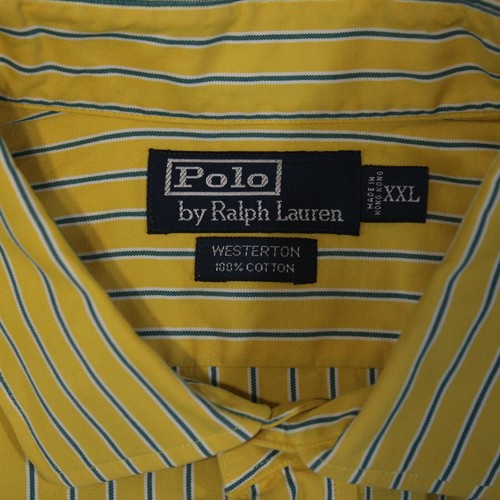 Polo Ralph Lauren Westerton Button Shirt Mens Size XXL Yellow Button Long Sleeve - Picture 5 of 21