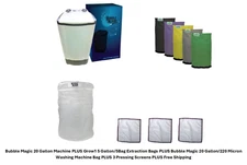 Bubble Magic 20 Gallon Washing Machine 9 Piece COMPLETE Pollen Extraction Kit