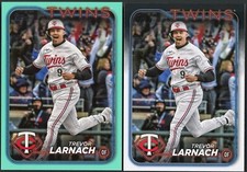 2024 Topps Series 2 Trevor Larnach #568 Aqua & Base - Minnesota Twins