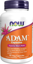 NOW Foods ADAM Mens Multivitamin with Saw Palmetto, Lycopene, 90 Veg Capsules