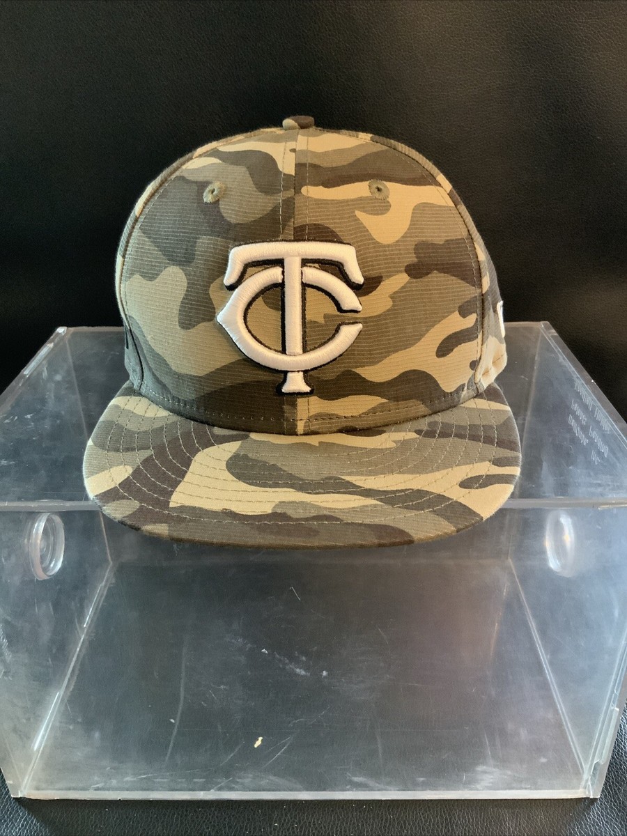 NEW Era MINNESOTA TWINS CAMMO Fitted Cap Size 7/8 #1000