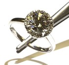 GIA 14k white gold 1.83ct lab Created round diamond halo engagement ring 4.2g 7 — photo 3