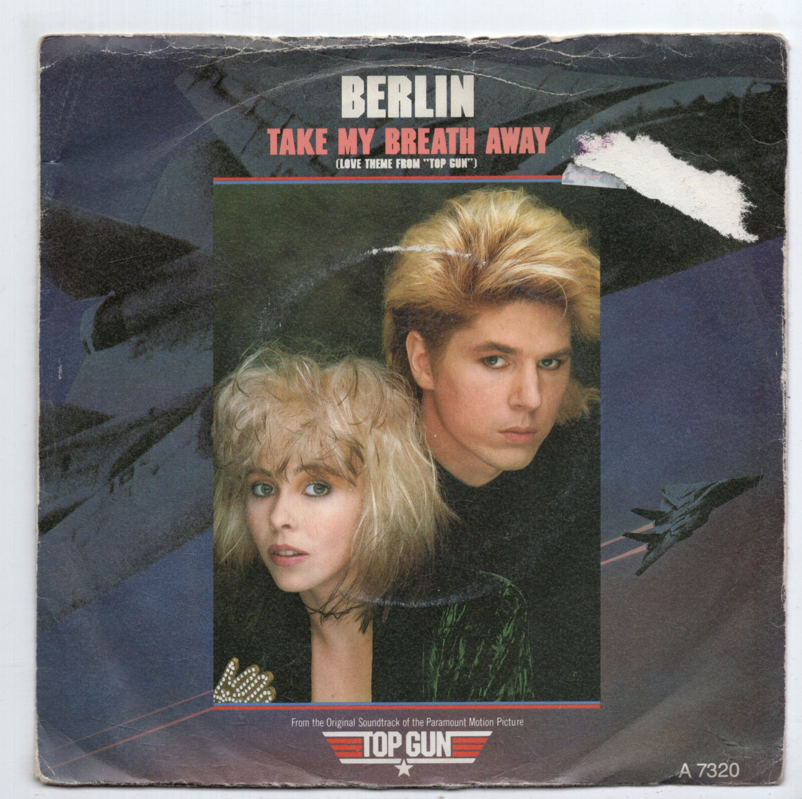 (N607) Berlin, Take My Breath Away - 1986 - 7"" vinyl