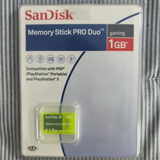 SanDisk 1 GB Memory Stick Pro Duo SDMSG-1024-A11 PSP Digital Camera NEW SEALED