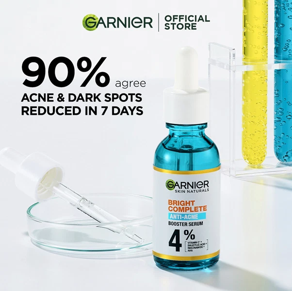 1 X Garnier Skin Naturals Bright Complete Anti -Acne Booster Serum 30 ml - Image 2 of 4