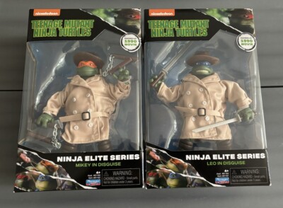 Ninja Turtles TMNT Ninja Elite Series Playmates Toys Mikey & Leo Neu! in OVP