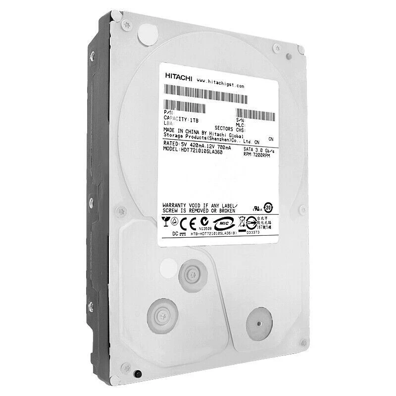 Disk Hitachi Deskstar 7K1000.B HDT721010SLA360 1TB 7.2K 16MB SATA II 3.5 " - Immagine 4 di 4