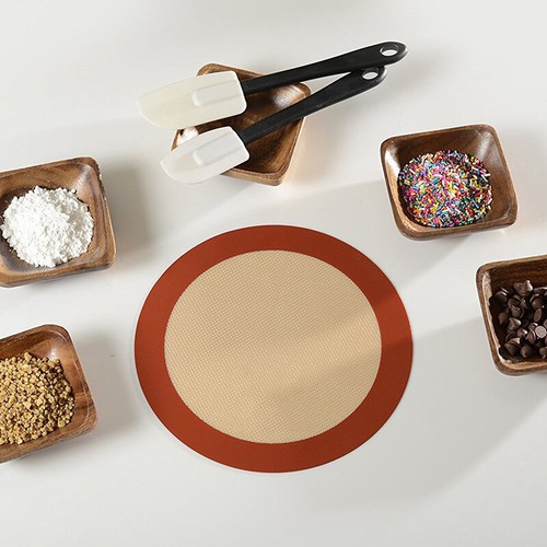 2-Pack Premium 9-Inch (23cm) Round Silicone Mat - Non-Stick & Reusable Cake Tin - Picture 4 of 7