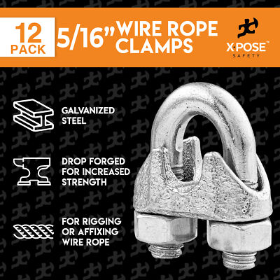 Wire Rope Clip | Galvanized | 5/8" | For 16 Mm Wire Rope Diameter